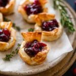 Baked Cranberry Brie Bites