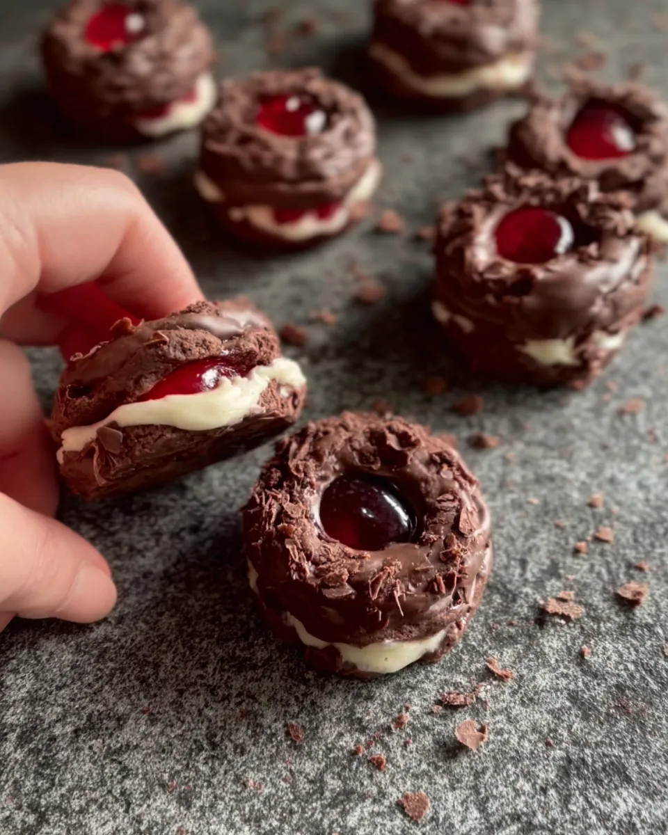 Black Forest Cookies preparation steps