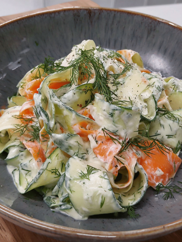 Carrot and Cucumber Ribbon Salad