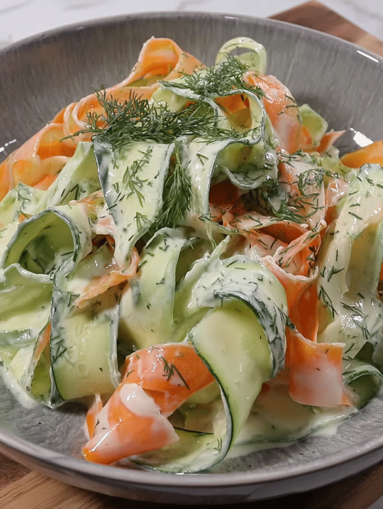 Refreshing Carrot and Cucumber Ribbon Salad: A Light and Vibrant Summer Side