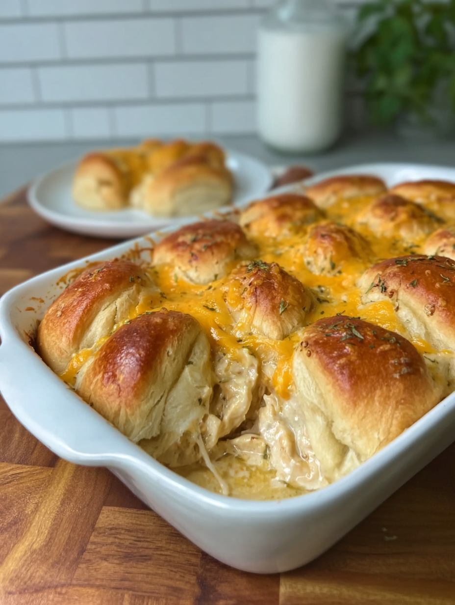 Cheesy Chicken Crescent Bake