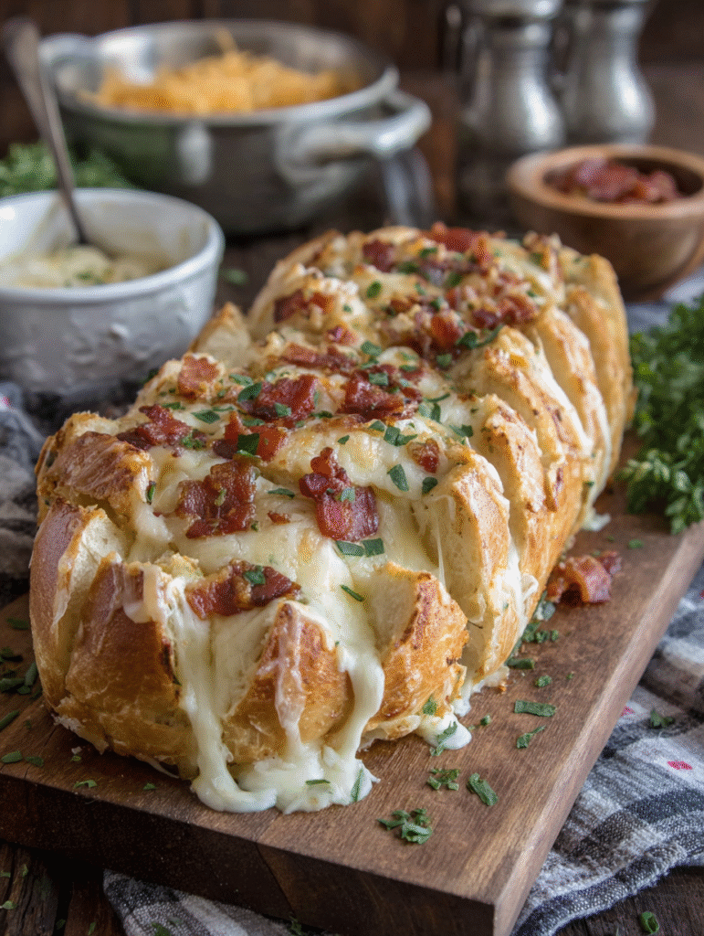 Cheesy Garbage Bread