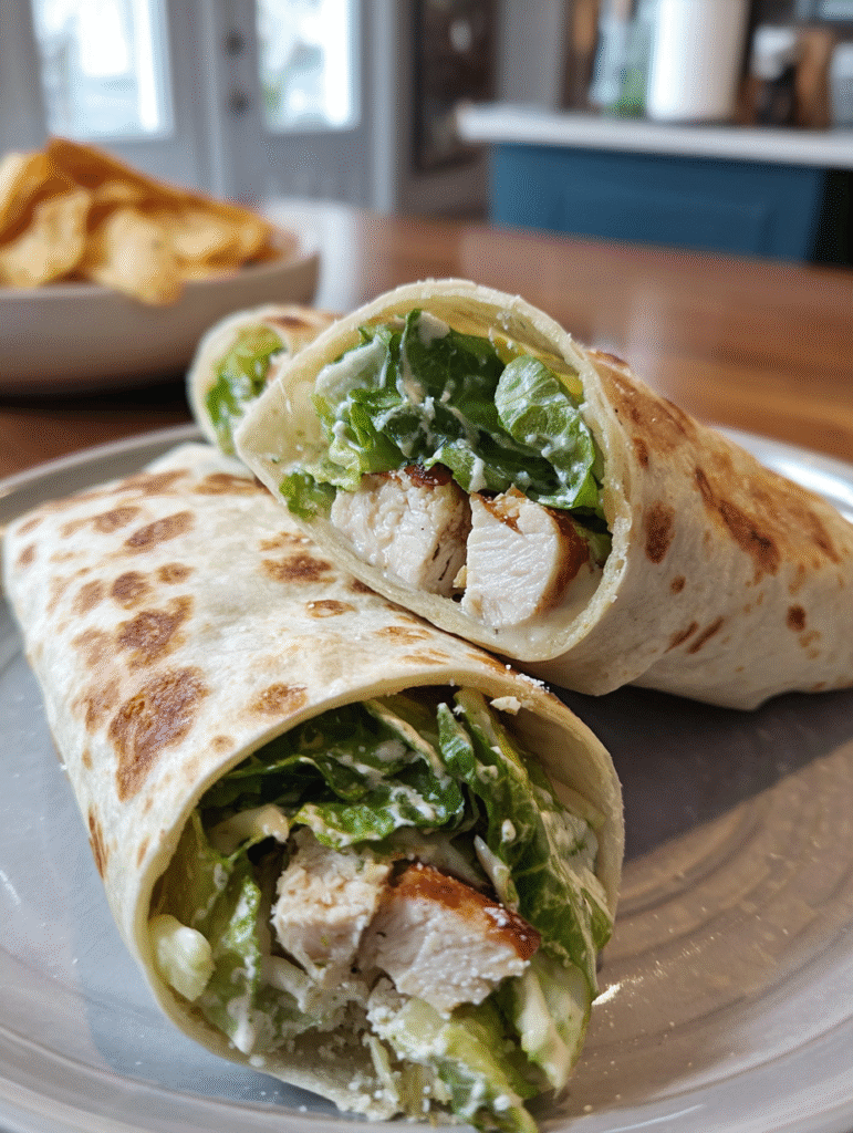 Easy Chicken Caesar Wraps: 15-Minute Lunch Recipe