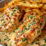 Chicken Fillet in Spicy Creamy Garlic-Parmesan Sauce