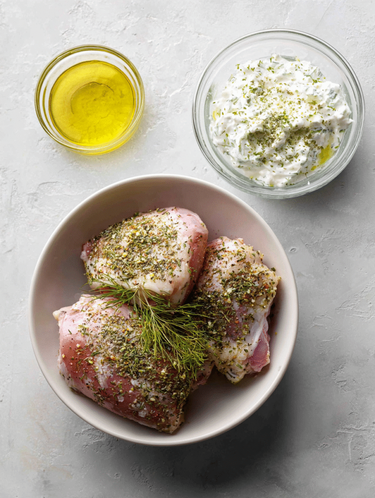 Chicken Gyros with Creamy Feta Tzatziki