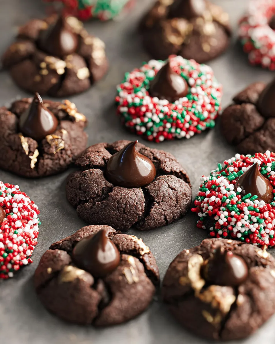 Chocolate Blossom Cookies