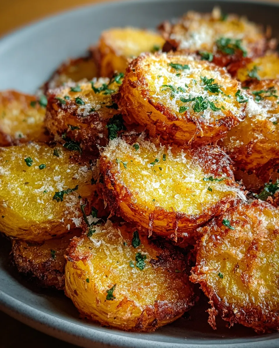 Crispy Crunchy Parmesan Potatoes