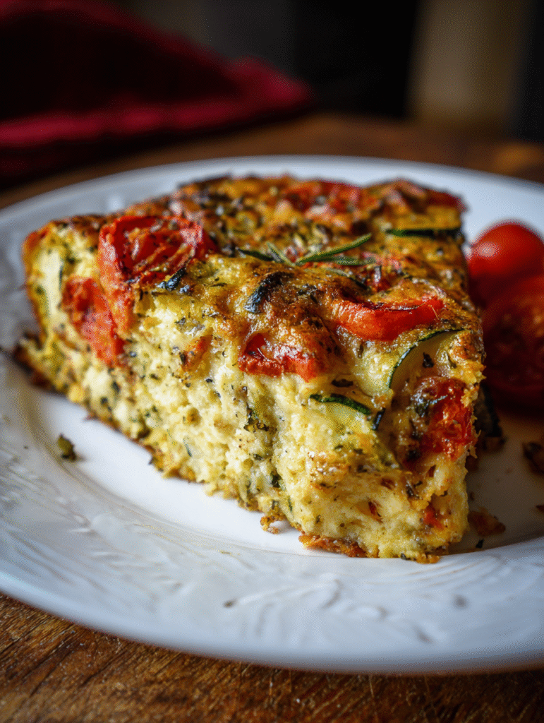 Crustless Zucchini Tomato Quiche
