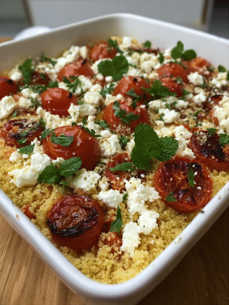 Delicious and Easy Feta and Tomato Couscous Bake: A Mediterranean Comfort Food Revolution