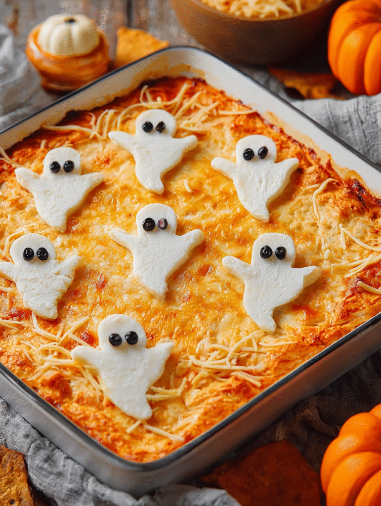 Halloween Buffalo Chicken Dip