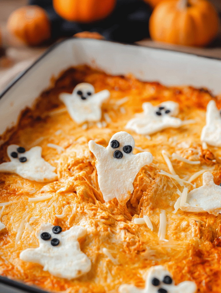 Spooky Halloween Buffalo Chicken Dip That’ll Haunt Your Taste Buds
