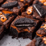 Halloween Oreo Brownies