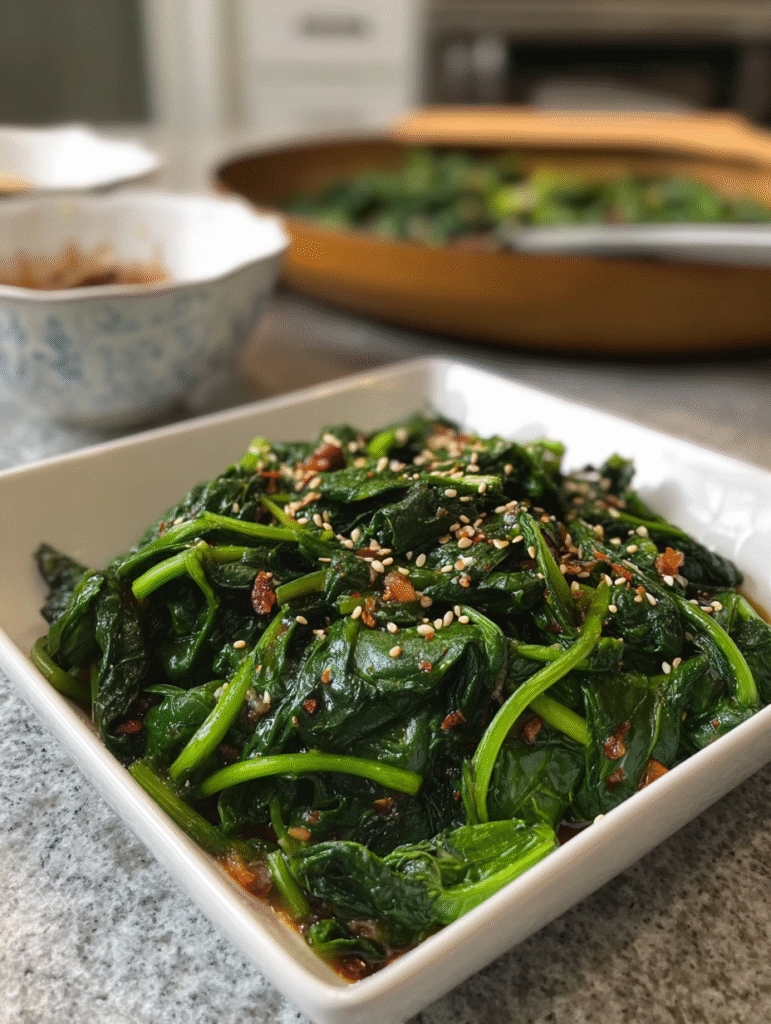 Korean Spinach Side Dish