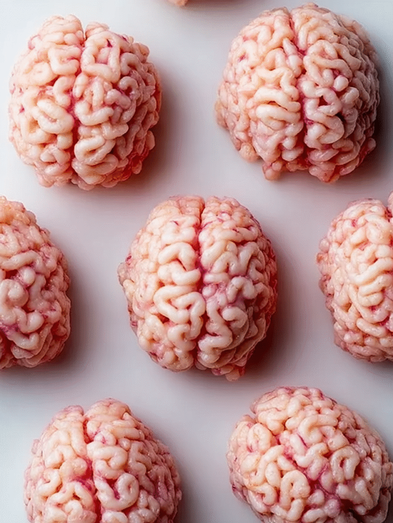 Marshmallow Rice Krispies Halloween Brains