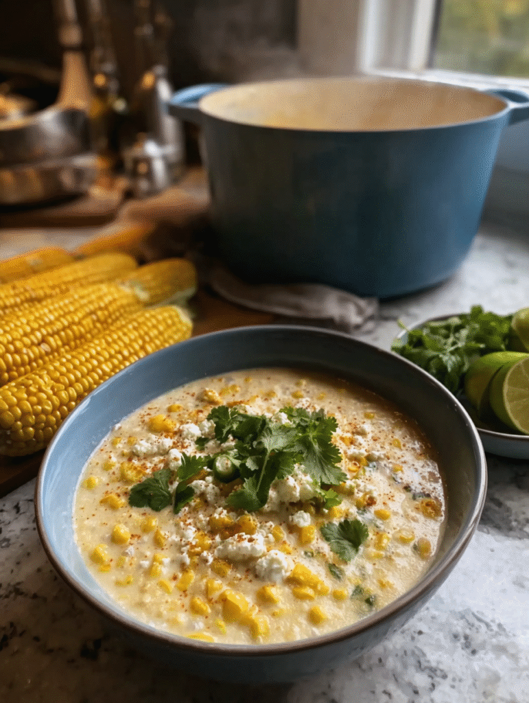 Mexican Street Corn Soup: A Creamy Comfort Bowl That Brings Street Food Magic Home