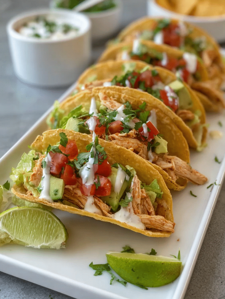 Mini Baked Chicken Tacos