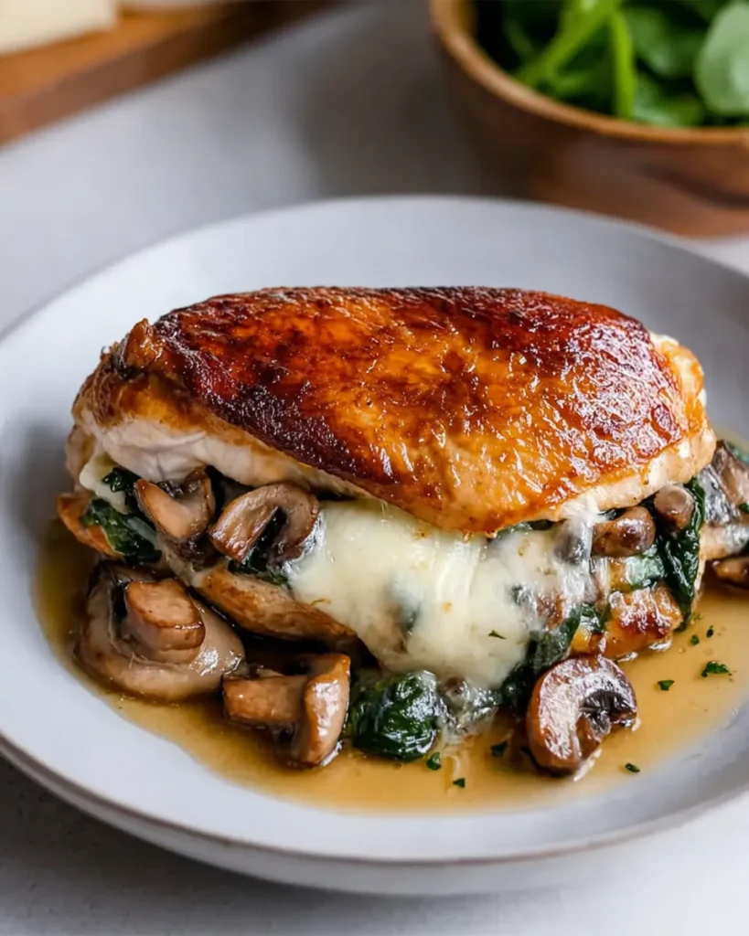 Mushroom Stuffed Chicken