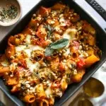 Pasta Bake with Pumpkin Tomato Sauce