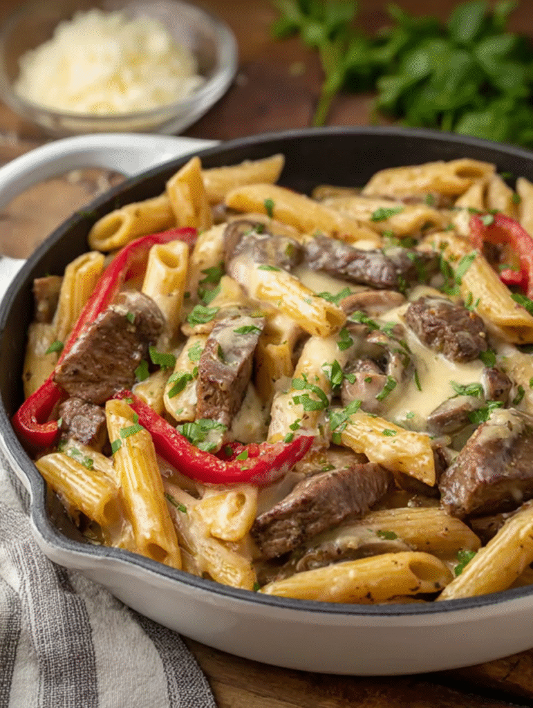 Philly Cheesesteak Pasta: How to Master in 5 Steps
