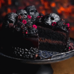 Spooky Black Velvet Halloween Cake