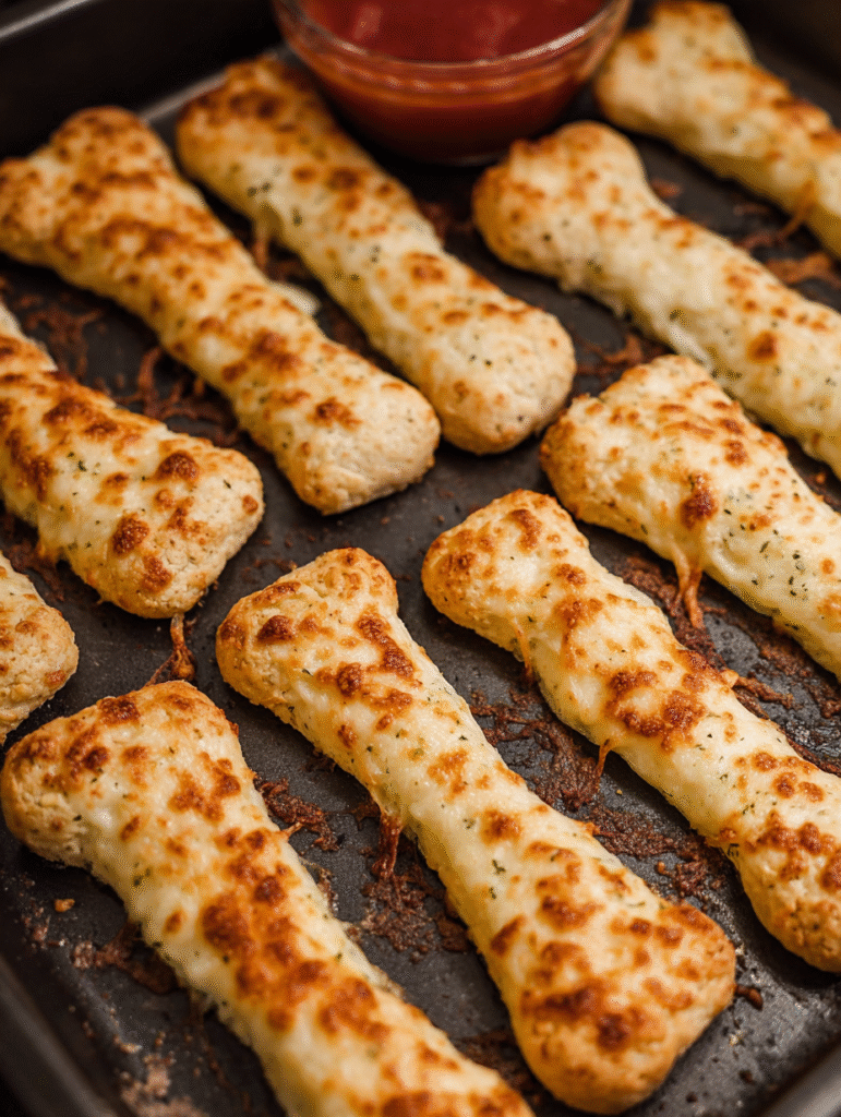 Spooky Cheesy Halloween Breadstick Bones