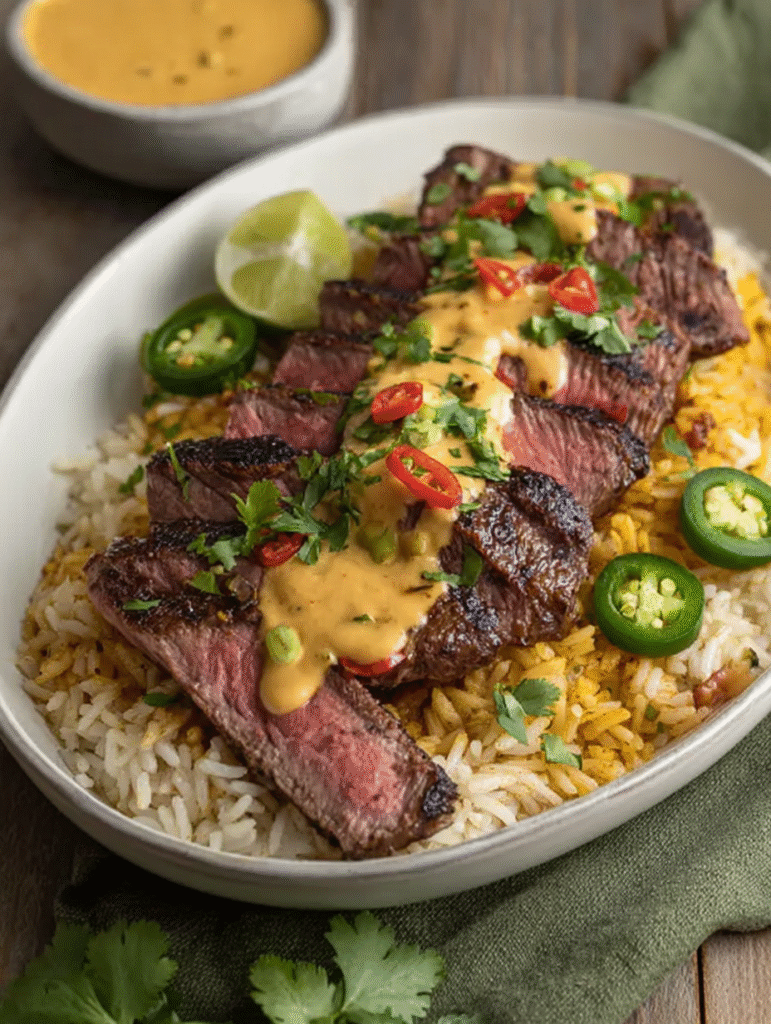 Steak & Queso Rice