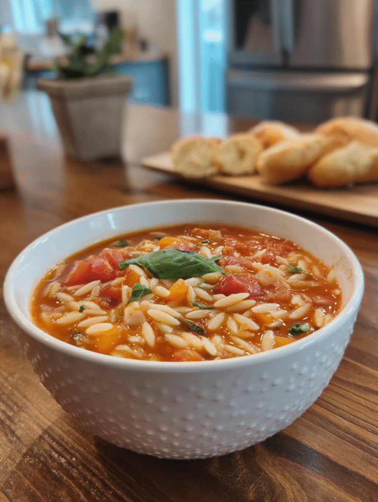 Tomato Orzo Soup