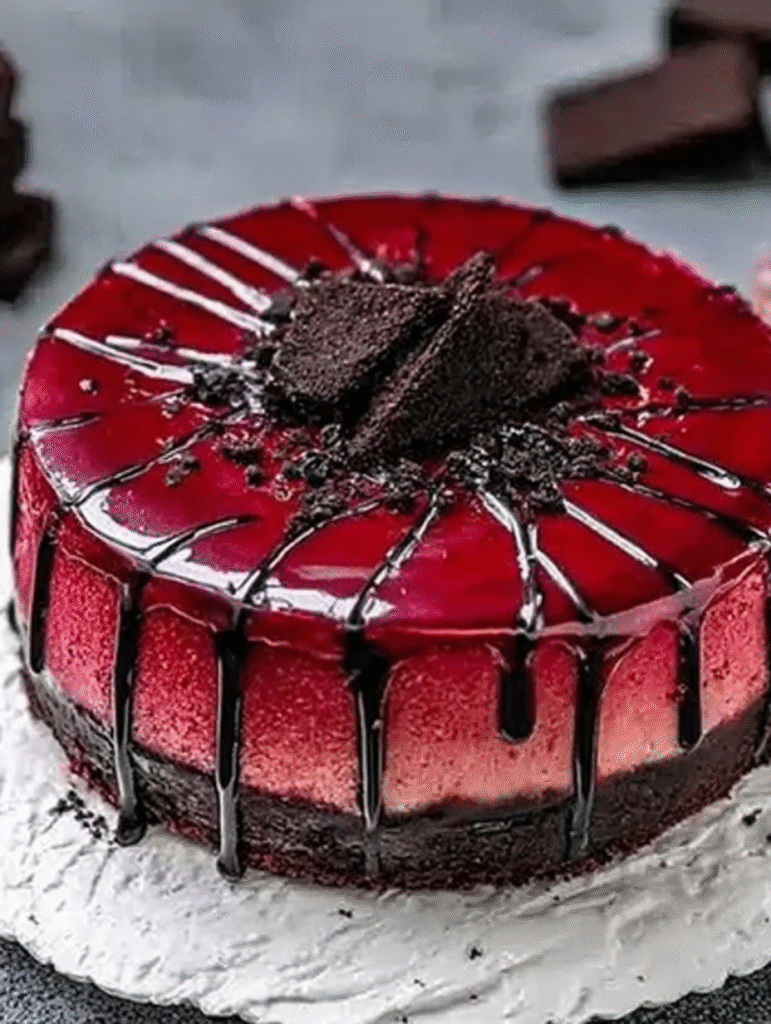 Vampire Bite Red Velvet Cheesecake