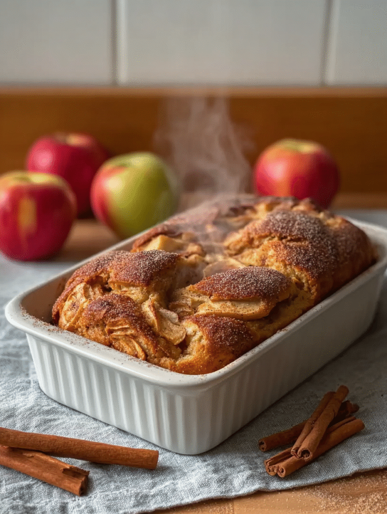 The Perfect Warm Cinnamon-Spiced Apple Bread for Cozy Fall Mornings