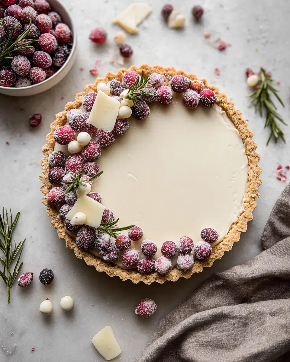 White Chocolate Cranberry Tart