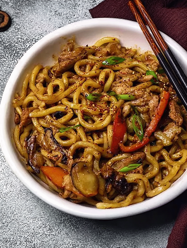 Quick and Easy Yaki Udon Noodle Recipe – Japanese Stir-Fried Comfort in 20 Minutes