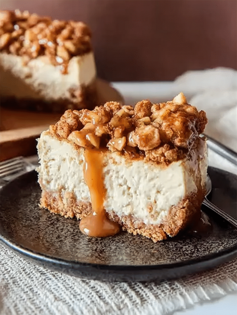 Apple Crumble Cheesecake