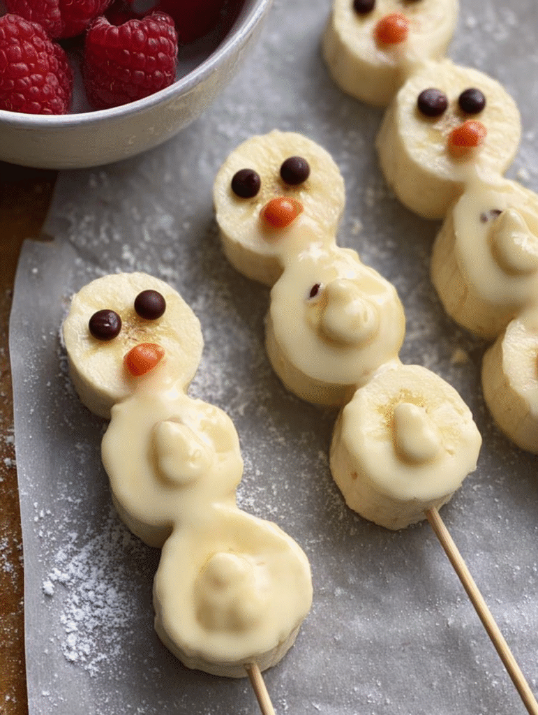 Banana Snowmen