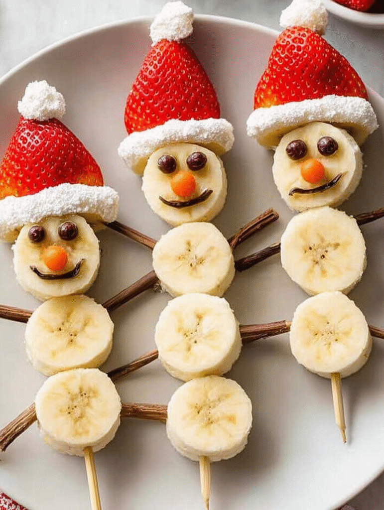 Banana Snowmen