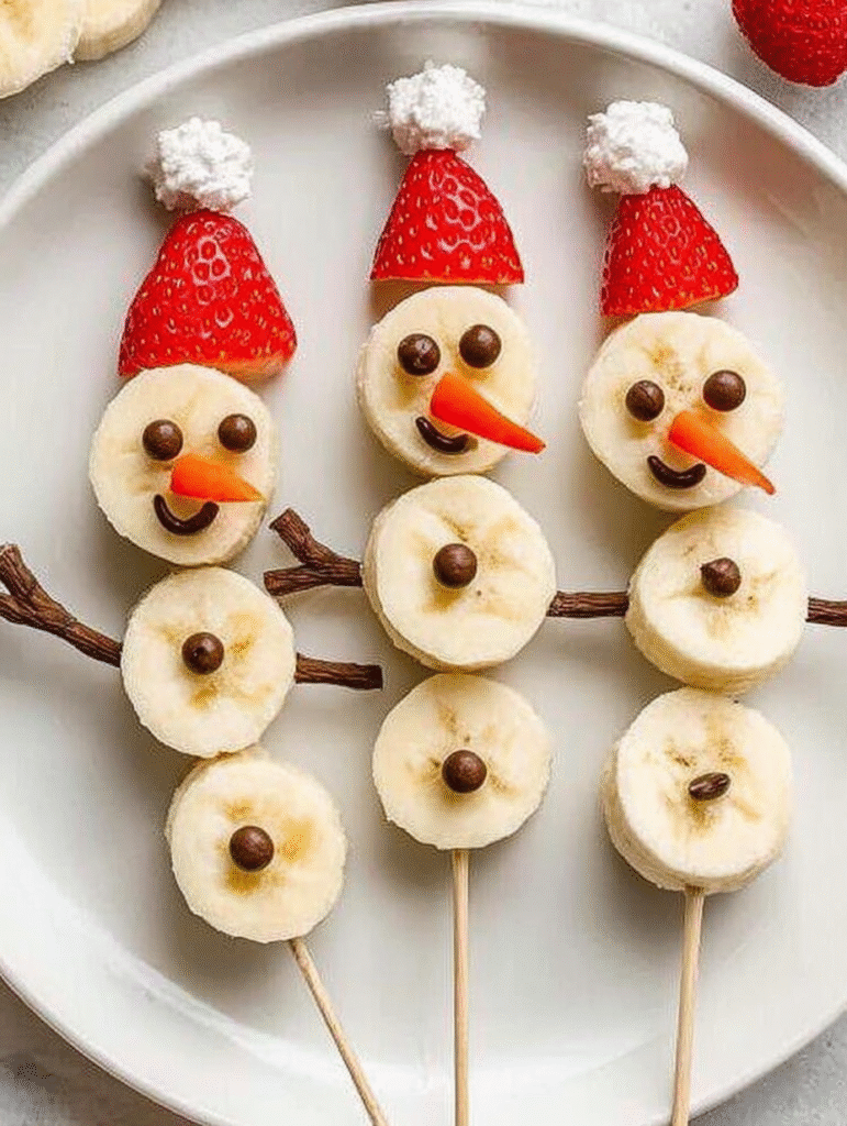 Banana Snowmen