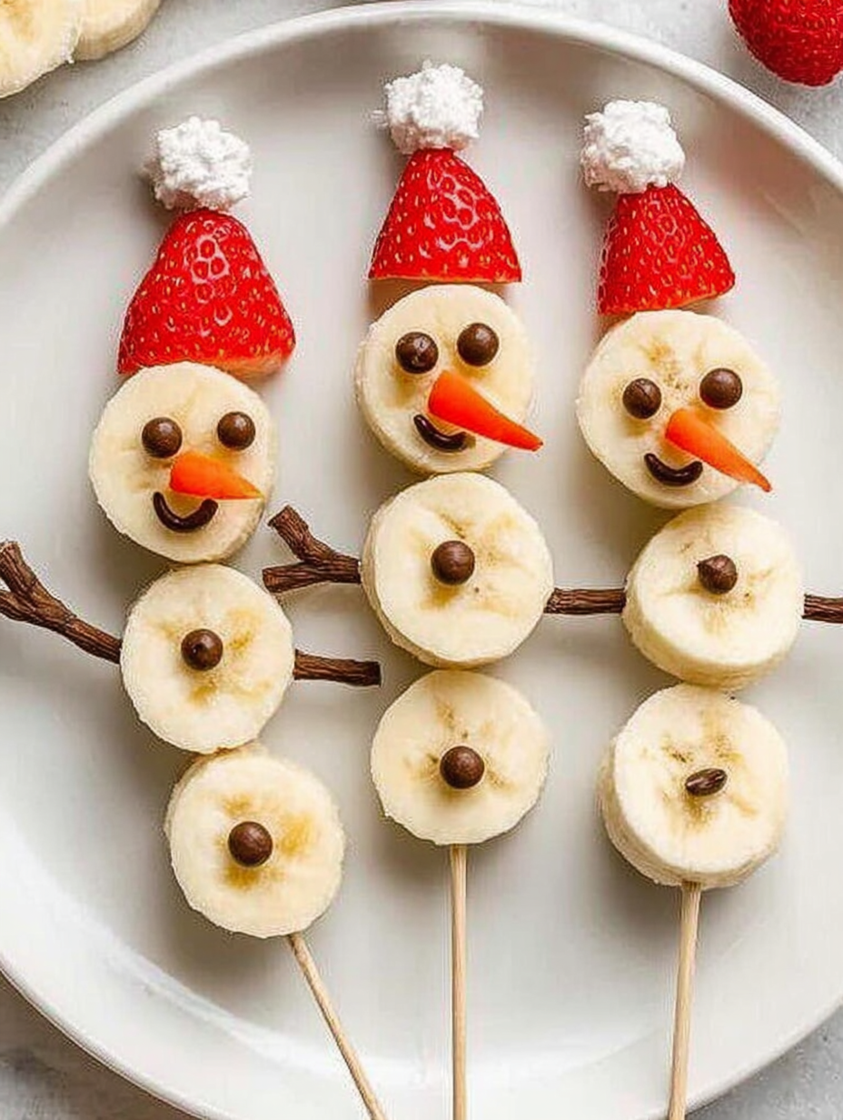 Banana Snowmen