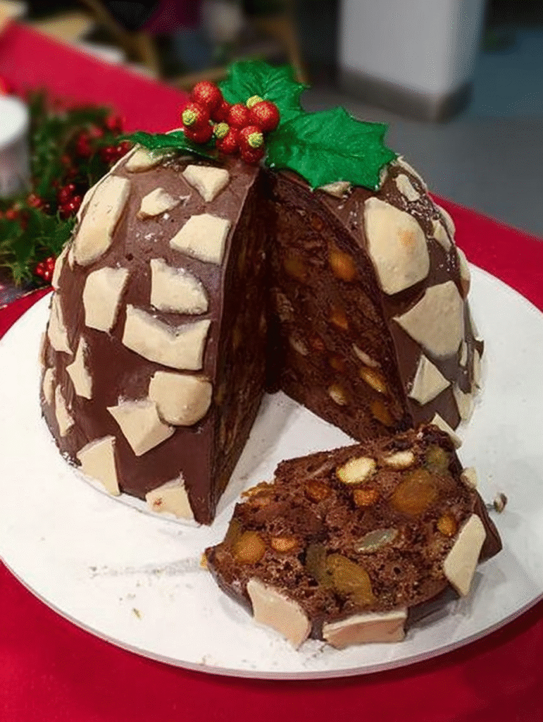Chocolate Biscuit Christmas Pudding