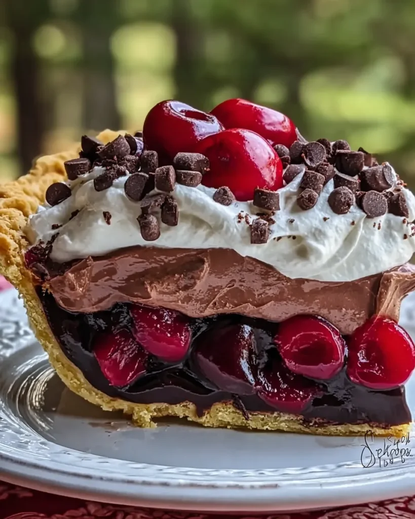 Chocolate Cherry Cream Pie