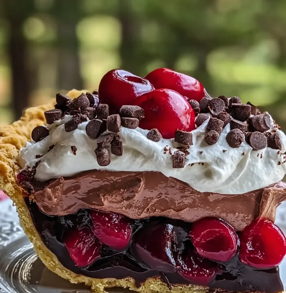 Chocolate Cherry Cream Pie