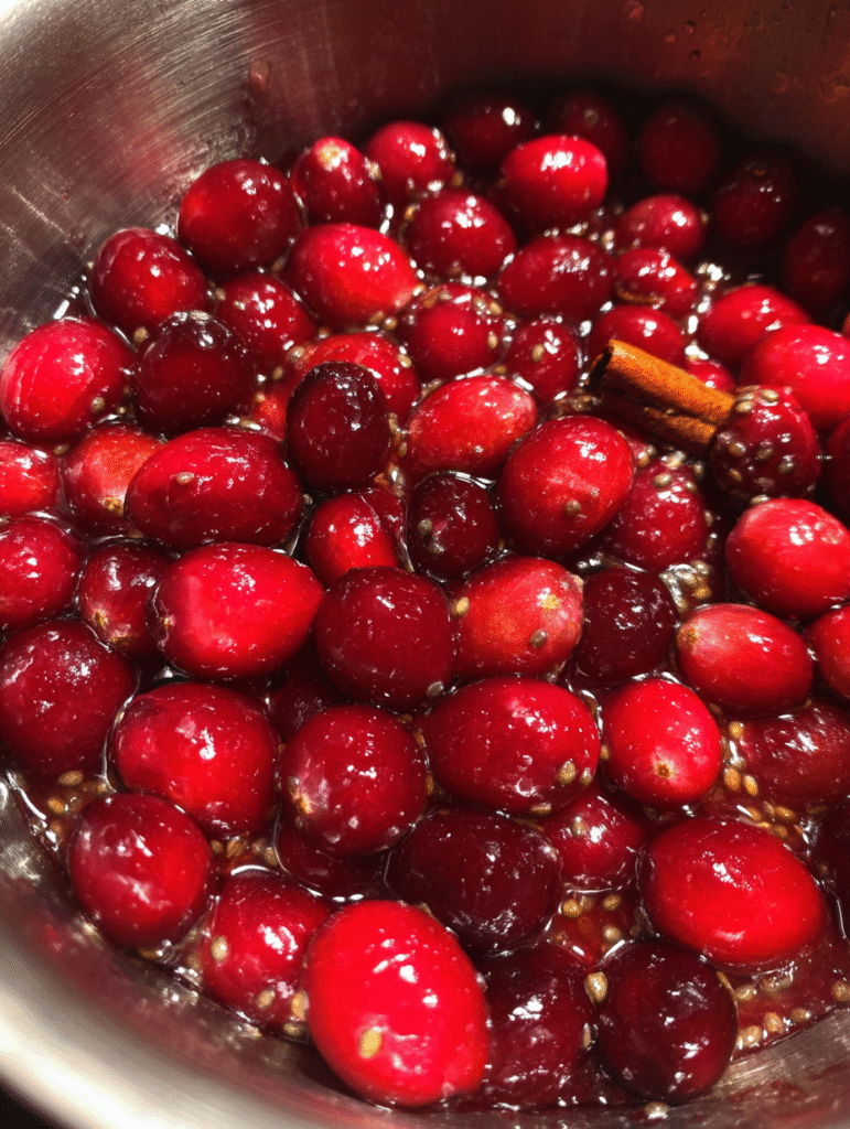 Chocolate Cranberry Christmas Mini Cakes