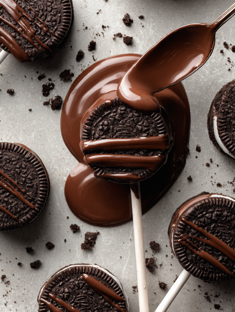 Chocolate Reindeer Cookie Pops