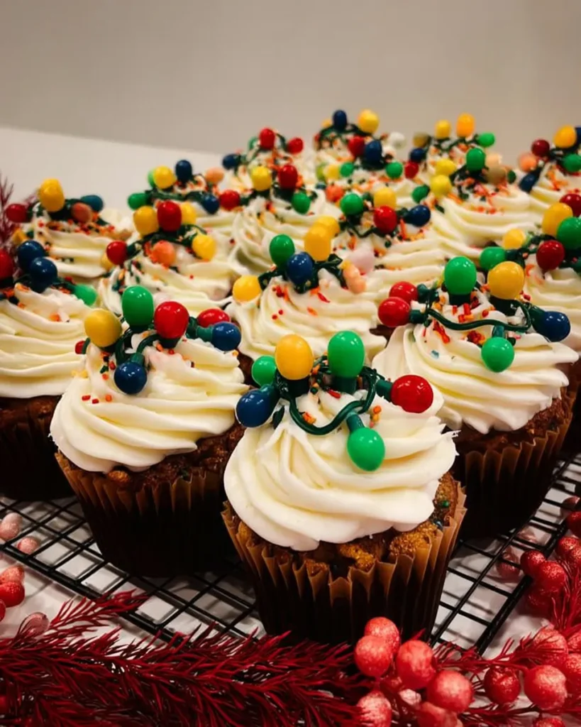 Christmas Light Cupcakes