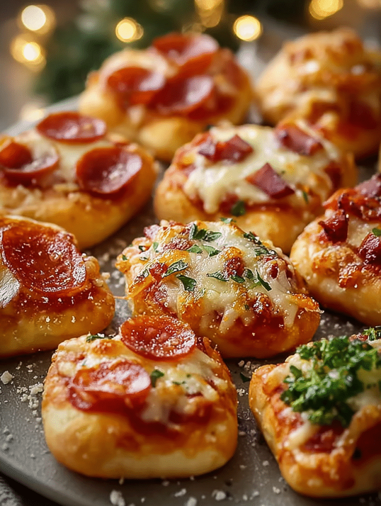 Christmas Pizza Bites
