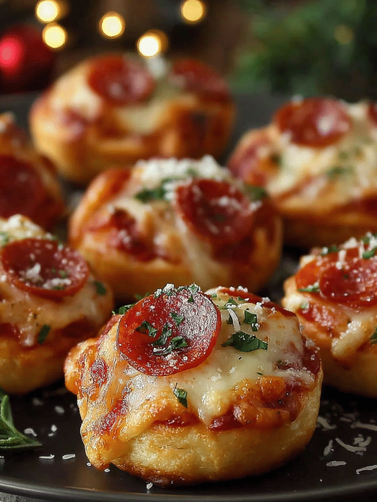 Christmas Pizza Bites