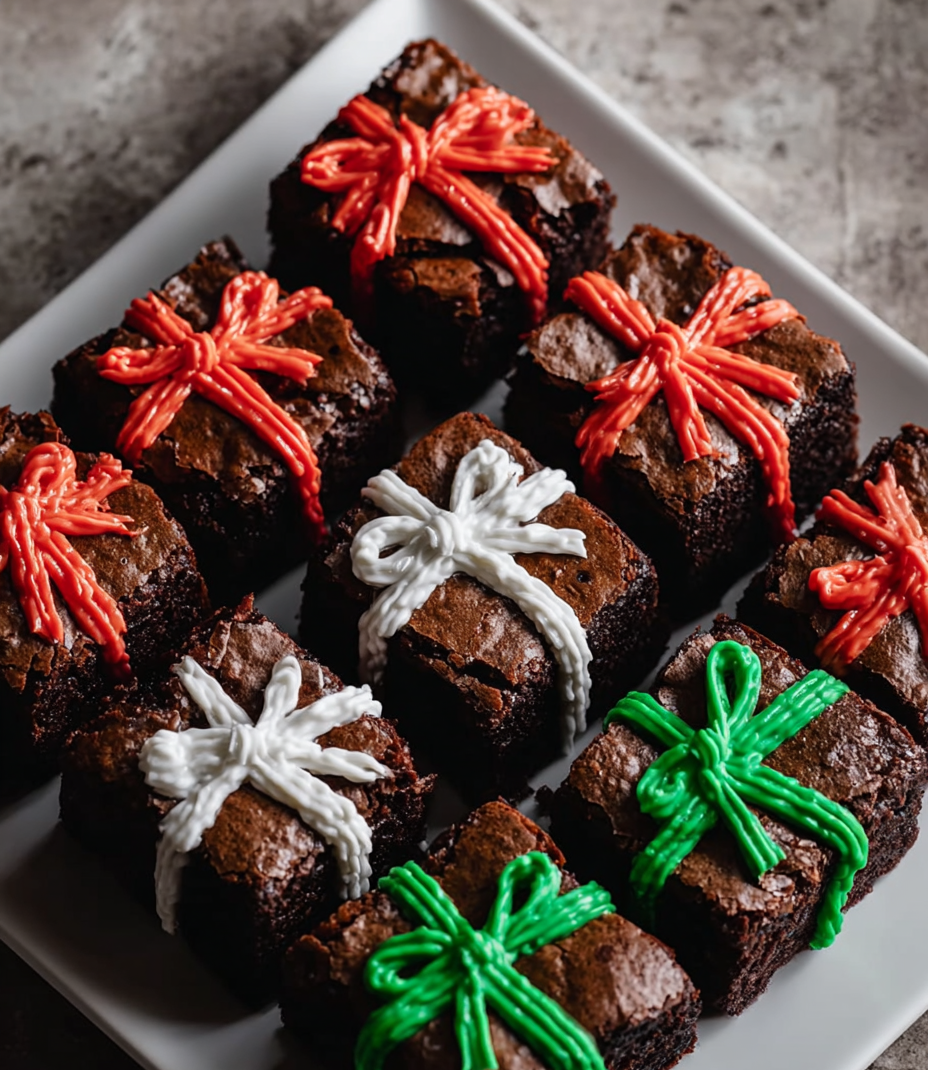 Christmas Present Brownies