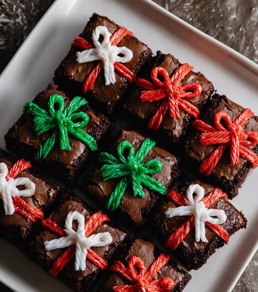 Christmas Present Brownies