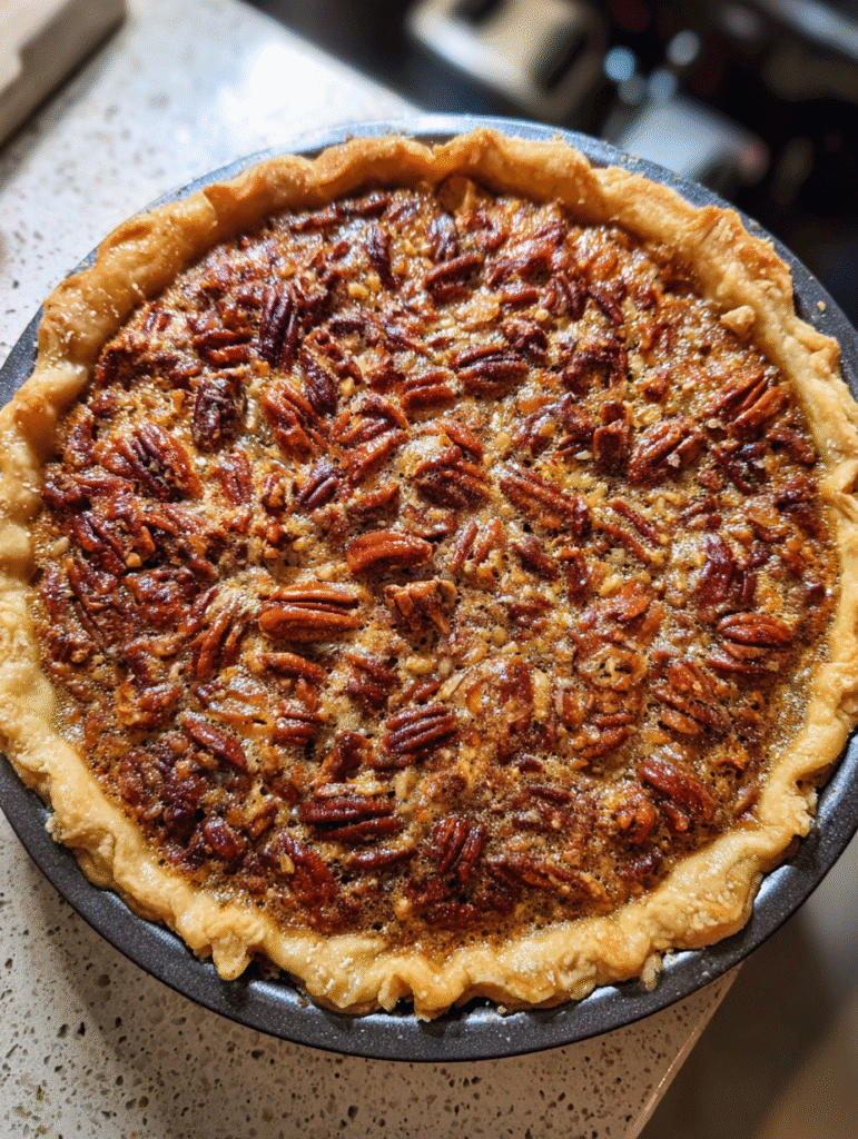 Condensed milk pecan pie