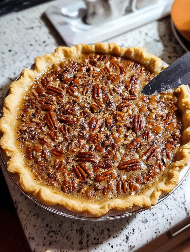 Condensed milk pecan pie