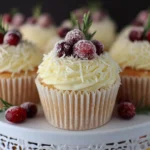 Cranberry Orange White Chocolate Cupcakes