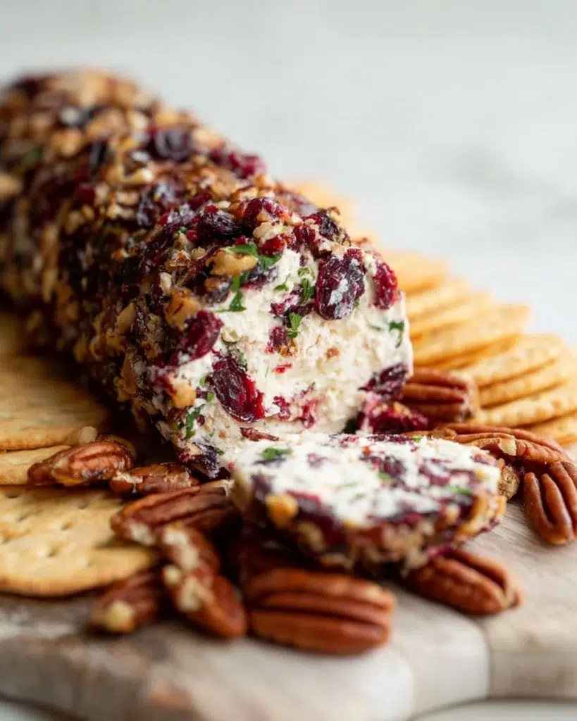 Cranberry Pecan Cheese Log